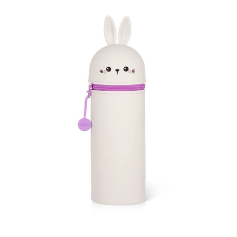 2 in 1 Soft Silicone Pencil Case - Kawaii Bunny