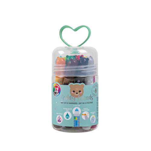 Legami Set Of 12 Markers - Teddy Friends
