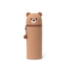 Legami Kawaii 2-In-1 Soft Silicone Pencil Case - Teddy Bear