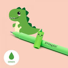 Erasable Gel Pen - Dino Green ink