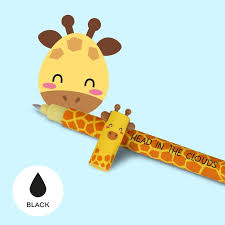 Erasable Gel Pen - Giraffe Black ink