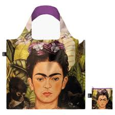 LOQI FRIDA KAHLO Self Portrait with Hummingbird Recycled Bag