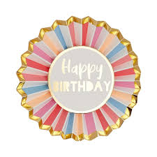 Rose Happy Birthday Badge