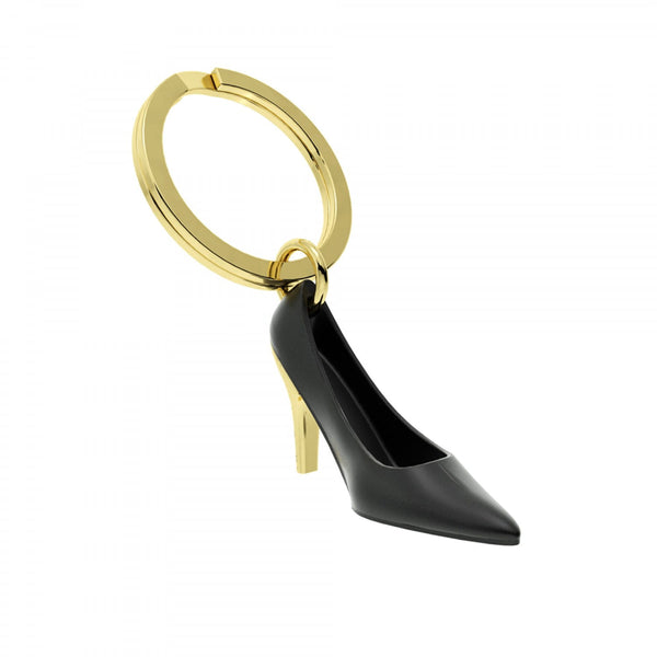 Metalmorphose Keyring Black and Gold High Heel Shoe