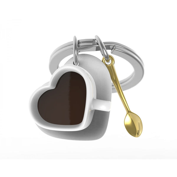 Metalmorphose Coffee Lover and Spoon Keyring