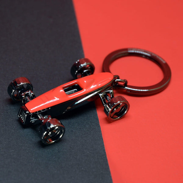 Metalmorphose Red Racing Car Keyring