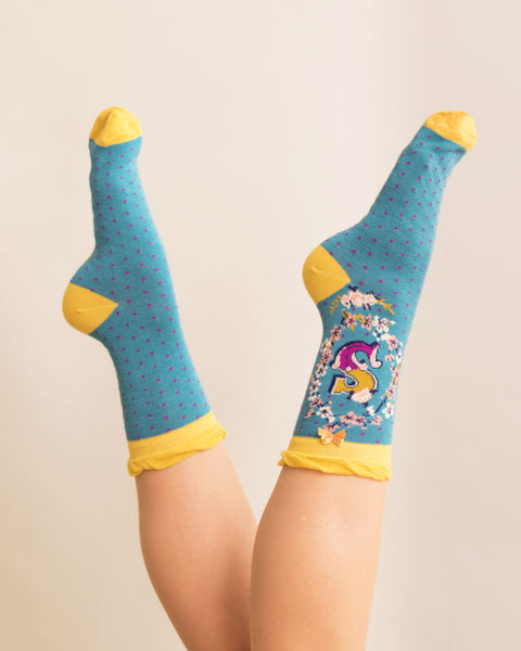 A-Z Ankle Socks - S