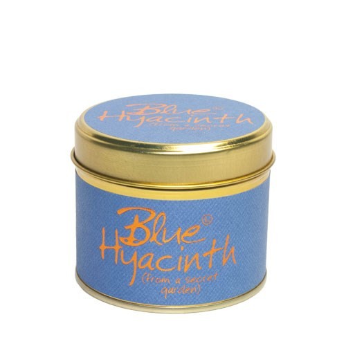 Blue Hyacinth Scented Candle Tin